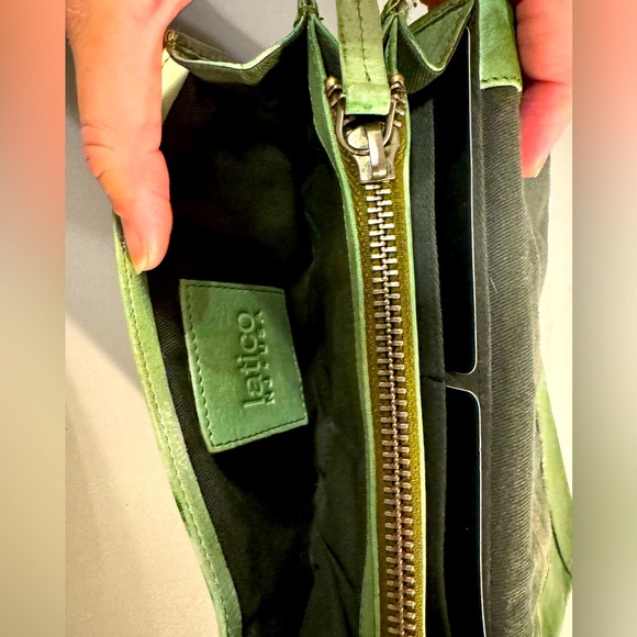 Latico Full Grain Leather Eloise Wallet in Grass - Picture 3 of 5